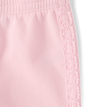 Toddler Girls Crochet Premium Fleece 2-Piece Set