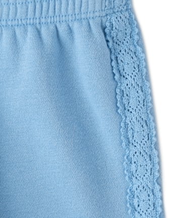 Toddler Girls Crochet Premium Fleece 2-Piece Set