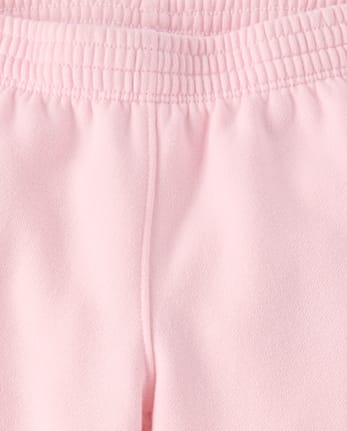 Toddler Girls Bow Premium Fleece Wide Leg Lounge Pants