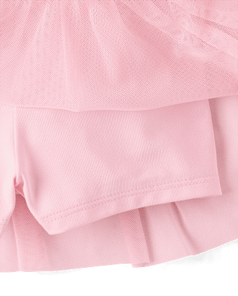 Toddler Girls Quick Dry Mesh Tiered Skort