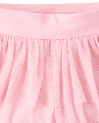 Toddler Girls Quick Dry Mesh Tiered Skort