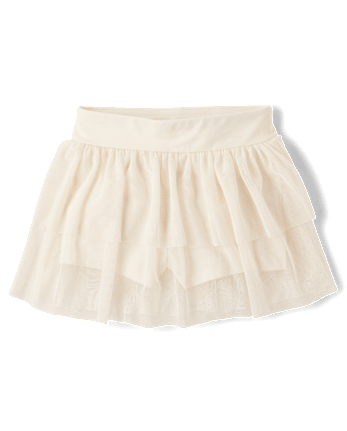 Toddler Girls Quick Dry Mesh Tiered Skort