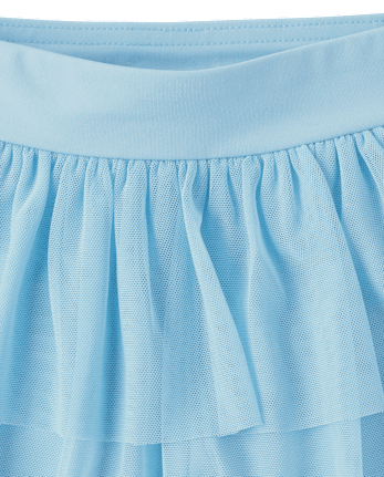 Toddler Girls Quick Dry Mesh Tiered Skort