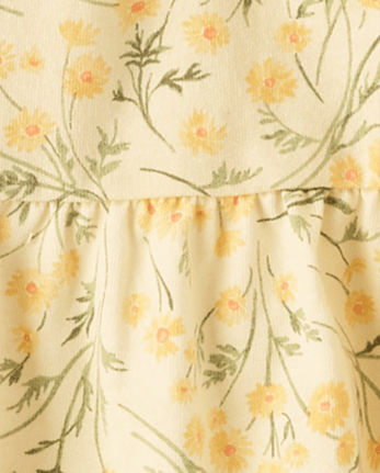 Baby And Toddler Girls Floral Tiered Dress