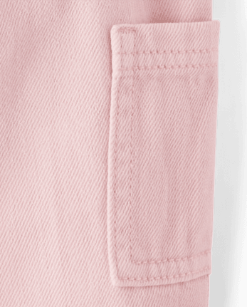 Toddler Girls Garment Dyed Barrel Jeans