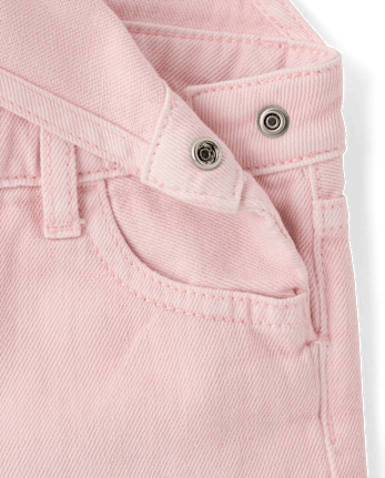 Baby And Toddler Girls Garment Dyed Denim Shortalls