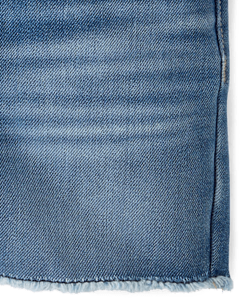 Baby And Toddler Girls Midi Jean Shorts
