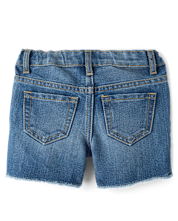 Baby And Toddler Girls Midi Jean Shorts