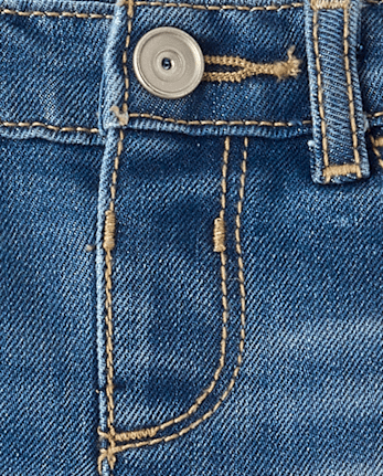 Baby And Toddler Girls Midi Jean Shorts