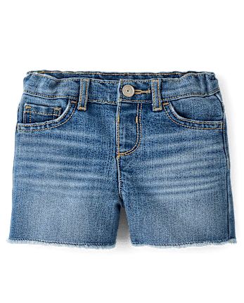 Baby And Toddler Girls Midi Jean Shorts