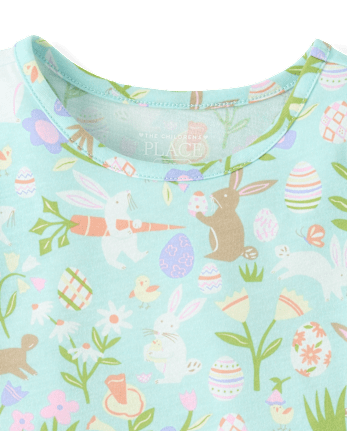 Toddler Girls Easter V-Waist Dress