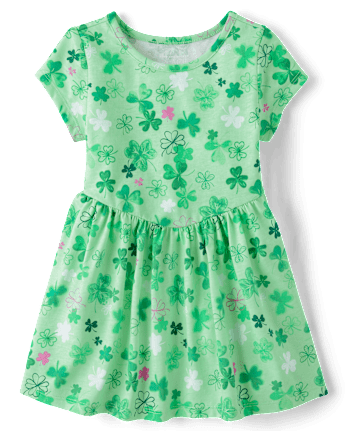Toddler Girls St. Patrick's Day V-Waist Dress
