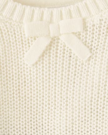 Baby And Toddler Girls Striped Ruffle Sweater Dress