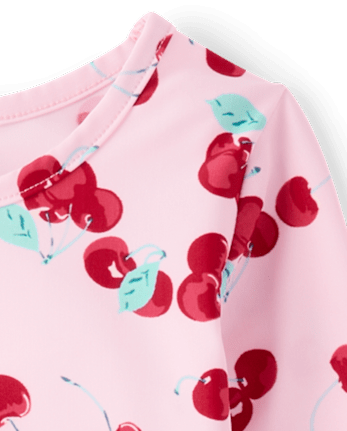 Toddler Girls Cherry 3-Piece Swimsuit