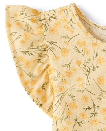 Toddler Girls Floral Flutter Tank Top 4-Pack