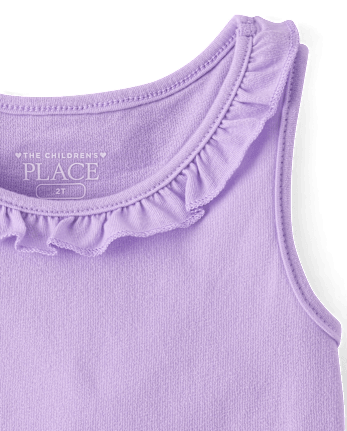 Toddler Girls Bow Flutter Tank Top 4-Pack