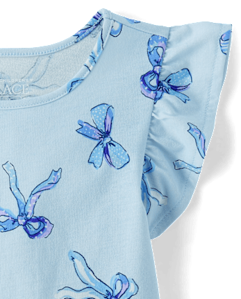 Toddler Girls Bow Flutter Tank Top 4-Pack