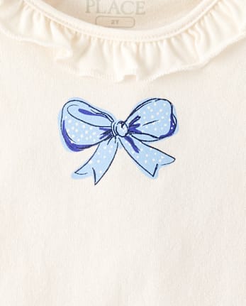 Toddler Girls Bow Flutter Tank Top 4-Pack