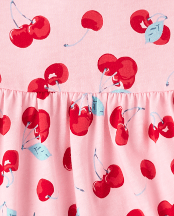 Baby And Toddler Girls Cherry Flutter Dress