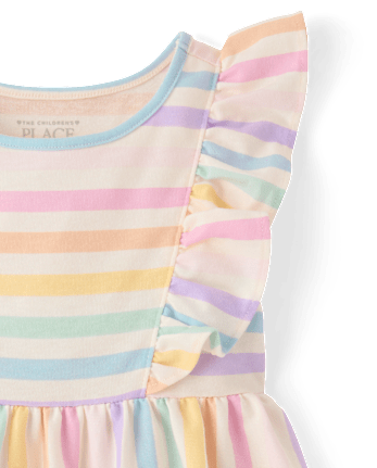 Baby And Toddler Girls Print Flutter Dress