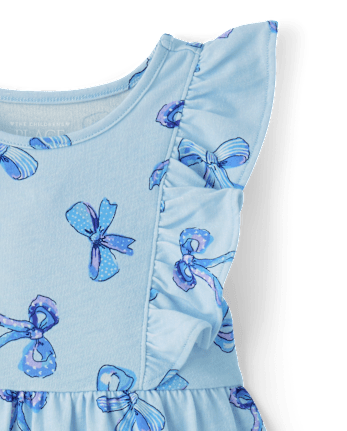 Baby And Toddler Girls Print Flutter Dress