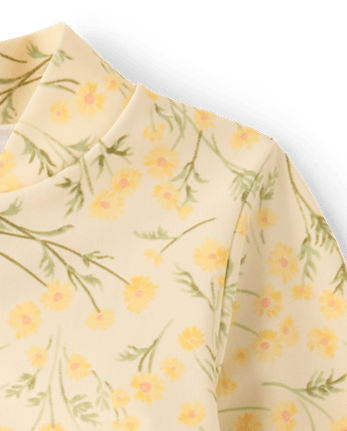 Baby And Toddler Girls Floral Half Zip Rashguard One Piece Swimsuit