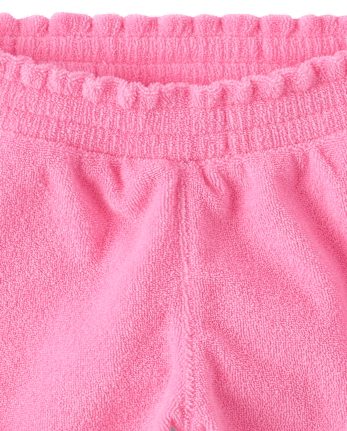 Baby And Toddler Girls Lettuce Terry Beach Shorts