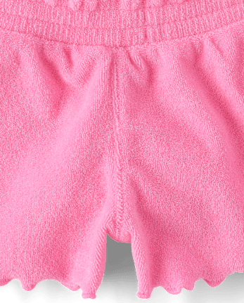 Baby And Toddler Girls Lettuce Terry Beach Shorts