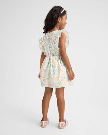 Robe papillon à nœud papillon lapin pour petites filles