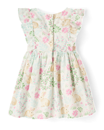 Robe papillon à nœud papillon lapin pour petites filles