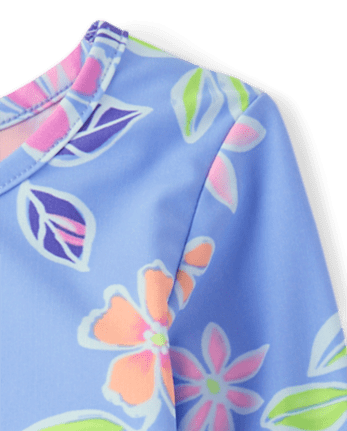 Toddler Girls Tropical 3-Piece Swimsuit