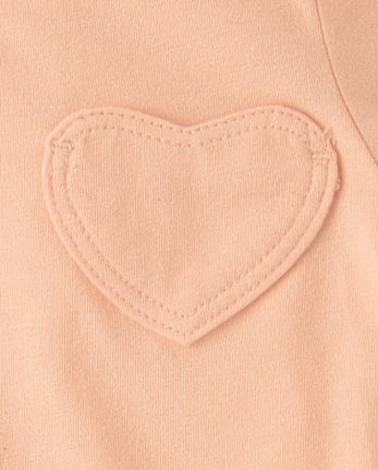 Toddler Girls Heart Pocket Tee