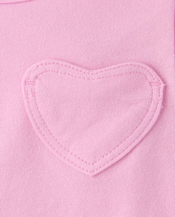 Toddler Girls Heart Pocket Tee