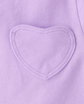 Toddler Girls Heart Pocket Tee