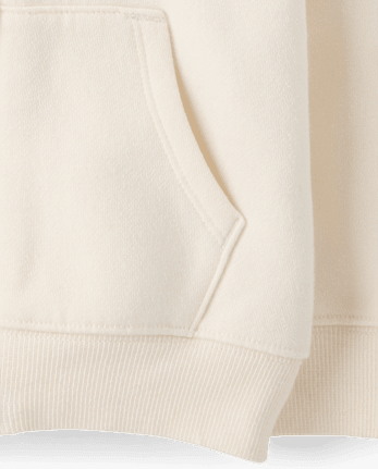 Toddler Girls Bow Premium Fleece Zip Up Hoodie