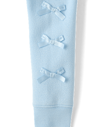 Toddler Girls Bow Premium Fleece Zip Up Hoodie