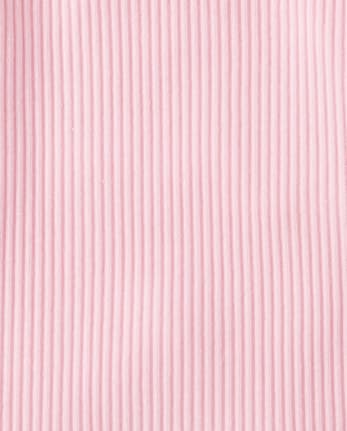 Toddler Girls Embroidered Eyelet Ribbed Flutter Tee