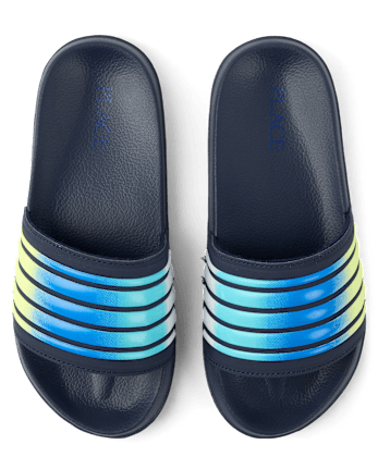 Boys Striped Slides