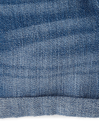 Baby And Toddler Girls Paperbag Waist Denim Shortie Shorts