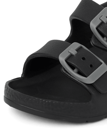 Toddler Boys Buckle Slides