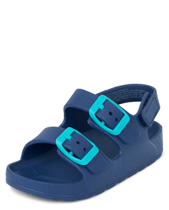 Toddler Boys Buckle Slides