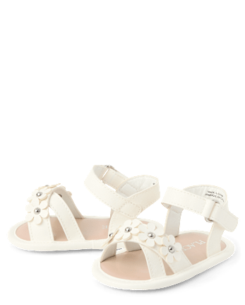 Sandales fleuries pour bébés filles