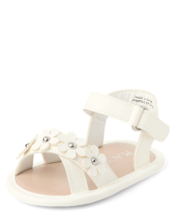 Sandales fleuries pour bébés filles