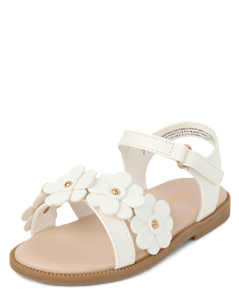 Sandales fleuries pour petites filles