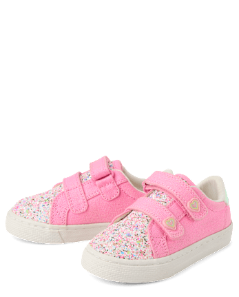 Toddler Girls Glitter Low Top Sneakers