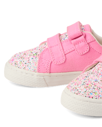 Toddler Girls Glitter Low Top Sneakers