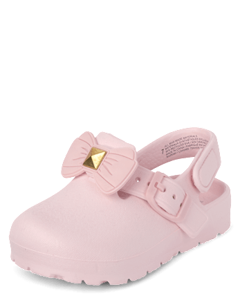 Toddler Girls Bow Clogs