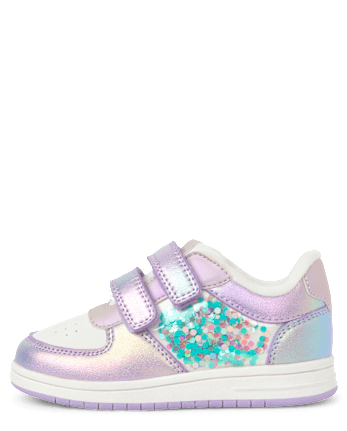 Toddler Girls Iridescent Shakey Low Top Sneakers