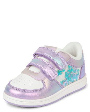Toddler Girls Iridescent Shakey Low Top Sneakers