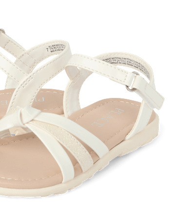 Toddler Girls Metallic Sandals